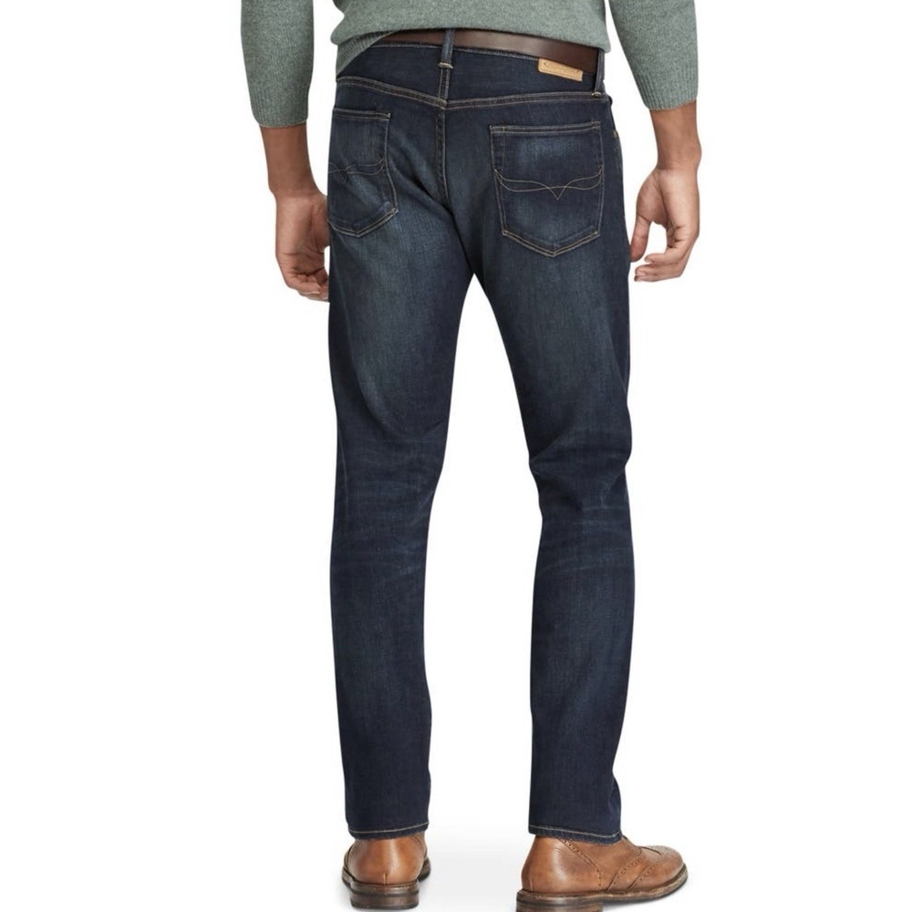 POLO Ralph Lauren Mens 38Wx35L HAMPTON Relaxed Straight Denim Jeans